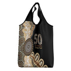 50 Years Of NAIDOC Grocery Bag Strong and Proud Aboriginal Dot Painting No2