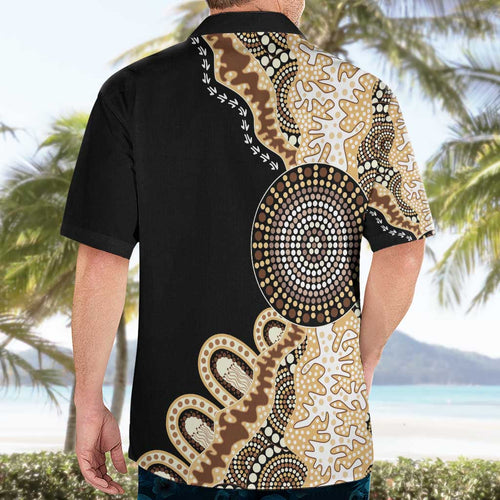 50 Years Of NAIDOC Hawaiian Shirt Strong and Proud Aboriginal Dot Painting No2