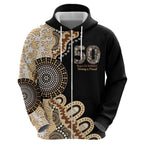 50 Years Of NAIDOC Hoodie Strong and Proud Aboriginal Dot Painting No2
