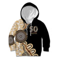50 Years Of NAIDOC Kid Hoodie Strong and Proud Aboriginal Dot Painting No2