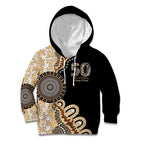 50 Years Of NAIDOC Kid Hoodie Strong and Proud Aboriginal Dot Painting No2