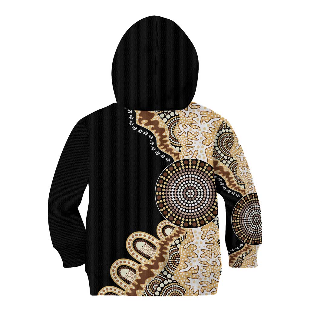 50 Years Of NAIDOC Kid Hoodie Strong and Proud Aboriginal Dot Painting No2