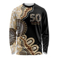 50 Years Of NAIDOC Long Sleeve Shirt Strong and Proud Aboriginal Dot Painting No2