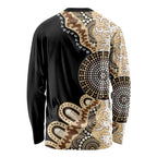 50 Years Of NAIDOC Long Sleeve Shirt Strong and Proud Aboriginal Dot Painting No2