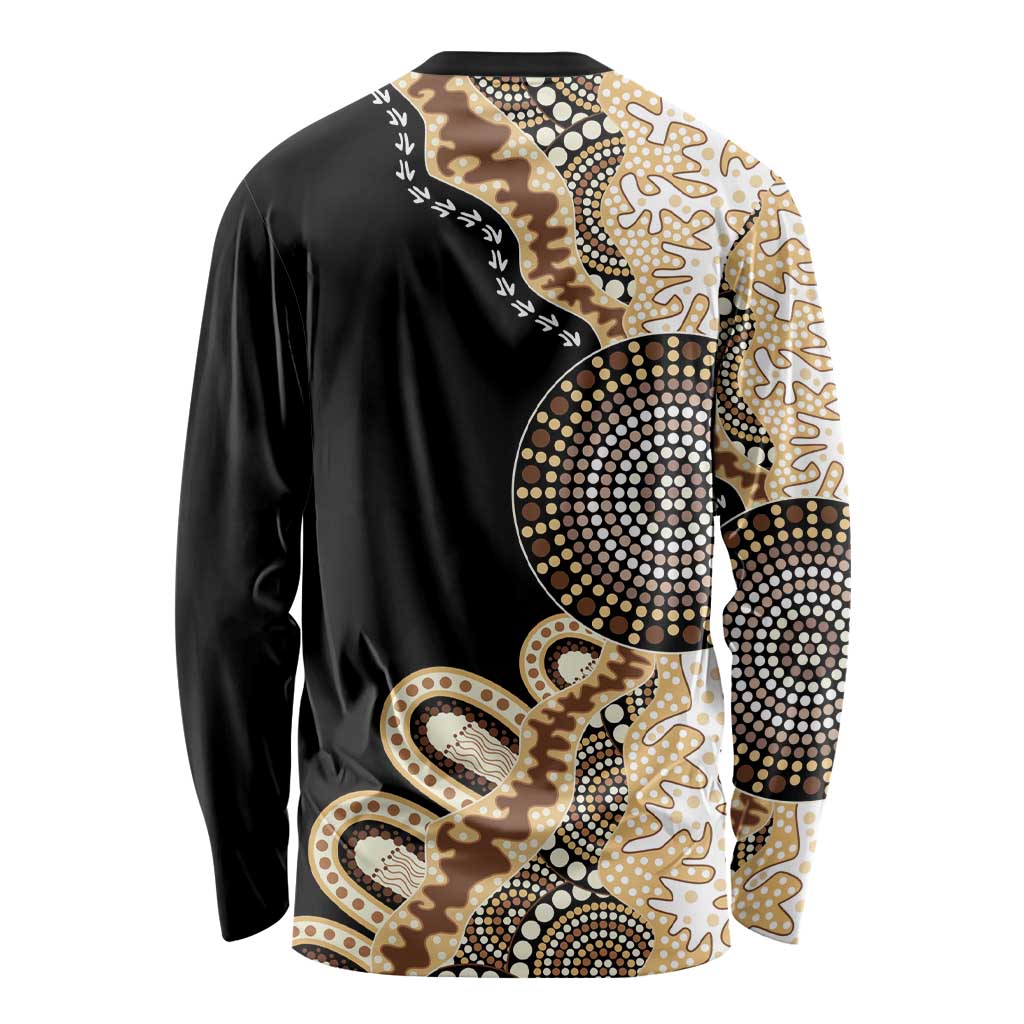 50 Years Of NAIDOC Long Sleeve Shirt Strong and Proud Aboriginal Dot Painting No2