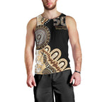 50 Years Of NAIDOC Men Tank Top Strong and Proud Aboriginal Dot Painting No2