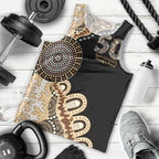 50 Years Of NAIDOC Men Tank Top Strong and Proud Aboriginal Dot Painting No2