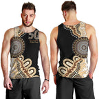 50 Years Of NAIDOC Men Tank Top Strong and Proud Aboriginal Dot Painting No2