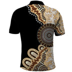 50 Years Of NAIDOC Polo Shirt Strong and Proud Aboriginal Dot Painting No2