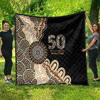 50 Years Of NAIDOC Quilt Strong and Proud Aboriginal Dot Painting No2