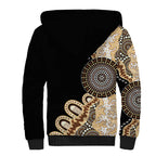 50 Years Of NAIDOC Sherpa Hoodie Strong and Proud Aboriginal Dot Painting No2