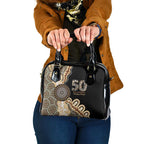 50 Years Of NAIDOC Shoulder Handbag Strong and Proud Aboriginal Dot Painting No2