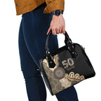 50 Years Of NAIDOC Shoulder Handbag Strong and Proud Aboriginal Dot Painting No2