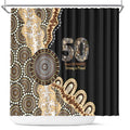 50 Years Of NAIDOC Shower Curtain Strong and Proud Aboriginal Dot Painting No2