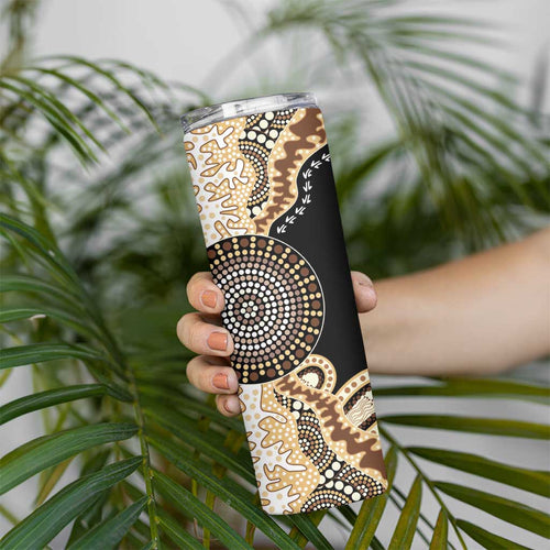 50 Years Of NAIDOC Skinny Tumbler Strong and Proud Aboriginal Dot Painting No2