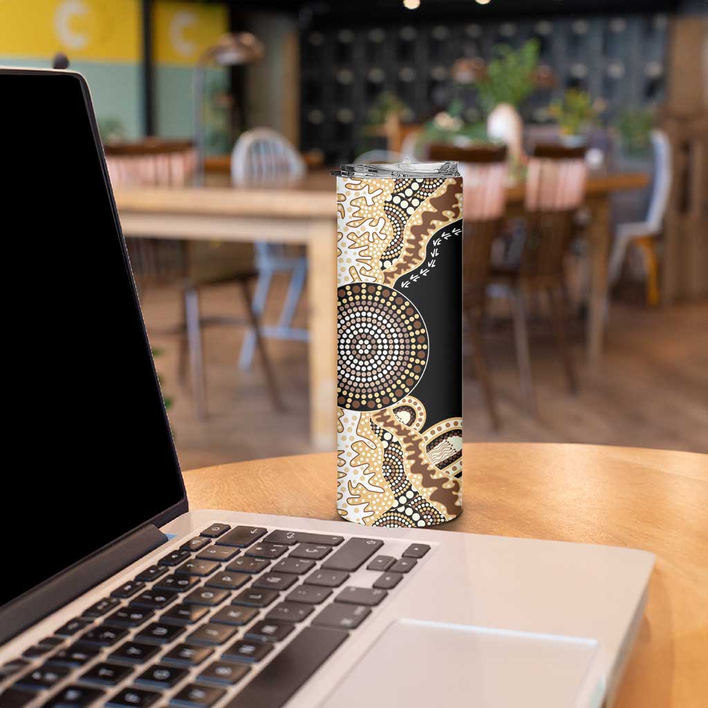 50 Years Of NAIDOC Skinny Tumbler Strong and Proud Aboriginal Dot Painting No2
