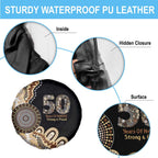 50 Years Of NAIDOC Spare Tire Cover Strong and Proud Aboriginal Dot Painting No2