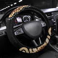 50 Years Of NAIDOC Steering Wheel Cover Strong and Proud Aboriginal Dot Painting No2