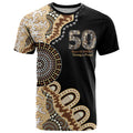 50 Years Of NAIDOC T Shirt Strong and Proud Aboriginal Dot Painting No2