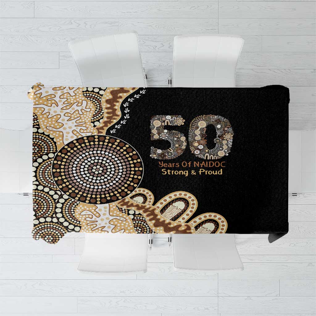 50 Years Of NAIDOC Tablecloth Strong and Proud Aboriginal Dot Painting No2