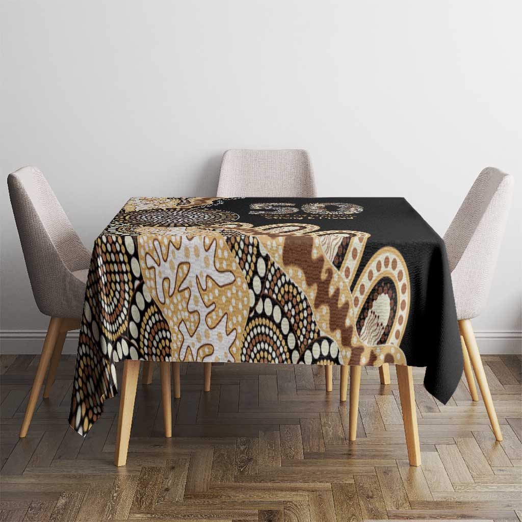 50 Years Of NAIDOC Tablecloth Strong and Proud Aboriginal Dot Painting No2