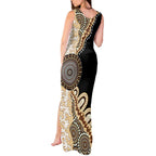 50 Years Of NAIDOC Tank Maxi Dress Strong and Proud Aboriginal Dot Painting No2