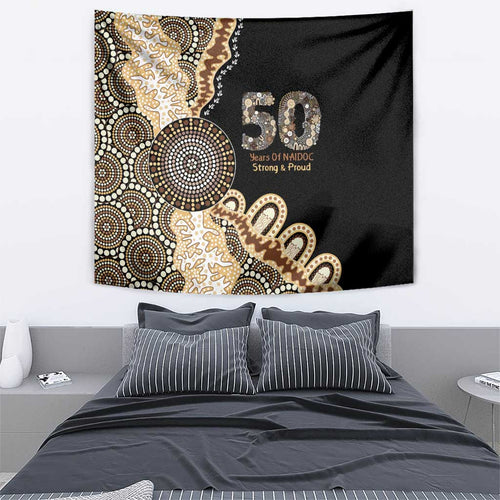 50 Years Of NAIDOC Tapestry Strong and Proud Aboriginal Dot Painting No2