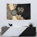 50 Years Of NAIDOC Tapestry Strong and Proud Aboriginal Dot Painting No2