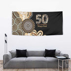 50 Years Of NAIDOC Tapestry Strong and Proud Aboriginal Dot Painting No2