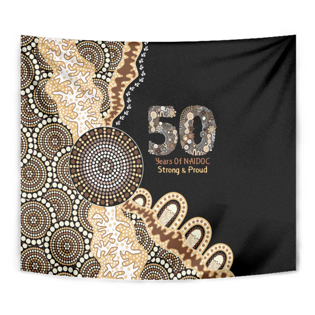 50 Years Of NAIDOC Tapestry Strong and Proud Aboriginal Dot Painting No2