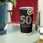 50 Years Of NAIDOC Tumbler Cup Strong and Proud Aboriginal Dot Painting No2