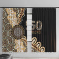 50 Years Of NAIDOC Window Curtain Strong and Proud Aboriginal Dot Painting No2