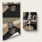 50 Years Of NAIDOC Wrapping Paper Strong and Proud Aboriginal Dot Painting No2 - Aussie Hoodie