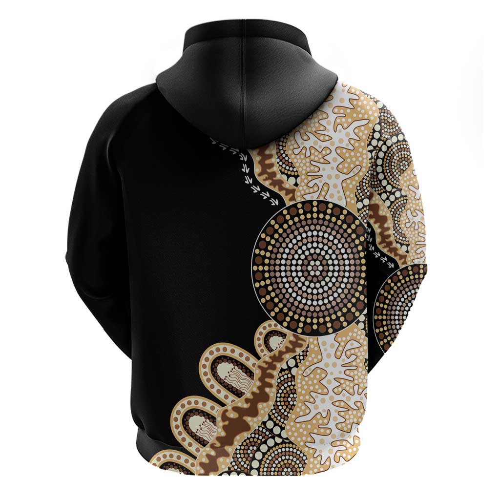 50 Years Of NAIDOC Zip Hoodie Strong and Proud Aboriginal Dot Painting No2
