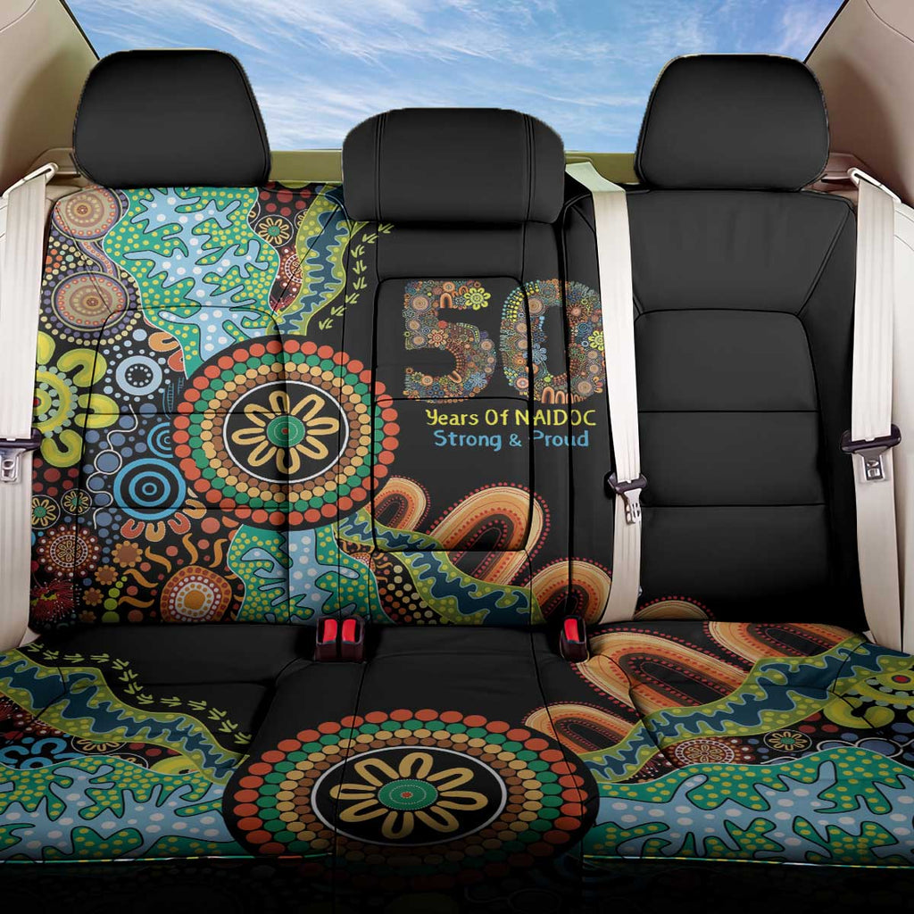 50 Years Of NAIDOC Back Car Seat Cover Strong and Proud Aboriginal Dot Painting No3
