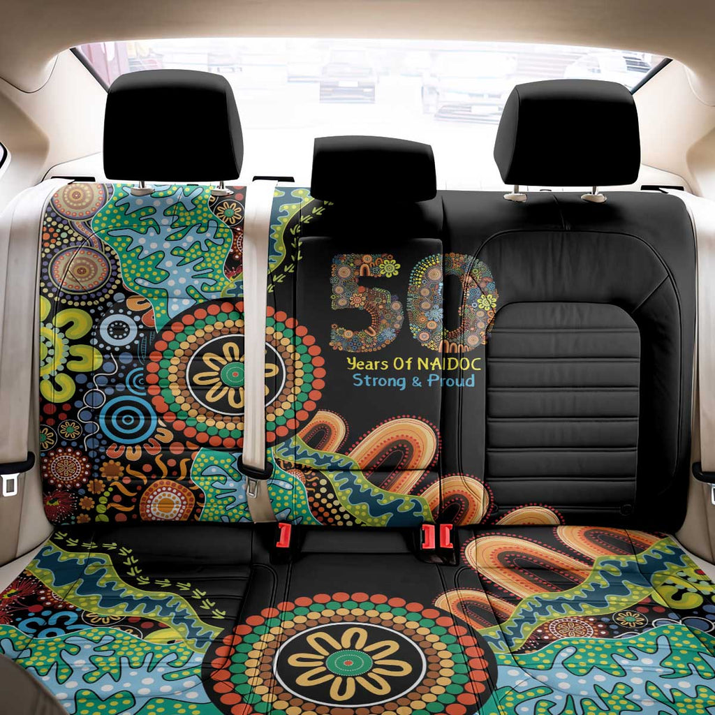 50 Years Of NAIDOC Back Car Seat Cover Strong and Proud Aboriginal Dot Painting No3