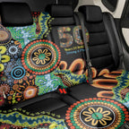 50 Years Of NAIDOC Back Car Seat Cover Strong and Proud Aboriginal Dot Painting No3