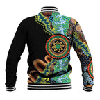 50 Years Of NAIDOC Baseball Jacket Strong and Proud Aboriginal Dot Painting No3