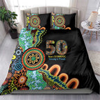 50 Years Of NAIDOC Bedding Set Strong and Proud Aboriginal Dot Painting No3
