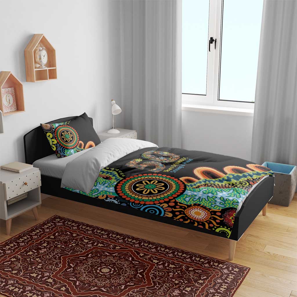 50 Years Of NAIDOC Bedding Set Strong and Proud Aboriginal Dot Painting No3