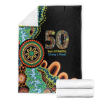 50 Years Of NAIDOC Blanket Strong and Proud Aboriginal Dot Painting No3