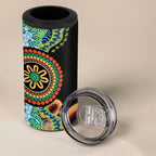 50 Years Of NAIDOC 4 in 1 Can Cooler Tumbler Strong and Proud Aboriginal Dot Painting No3