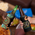50 Years Of NAIDOC 4 in 1 Can Cooler Tumbler Strong and Proud Aboriginal Dot Painting No3