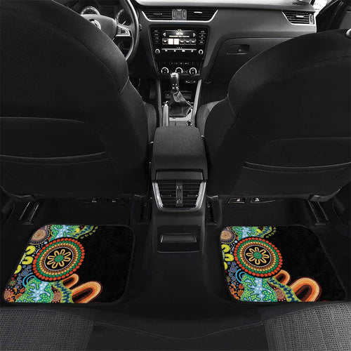 50 Years Of NAIDOC Car Mats Strong and Proud Aboriginal Dot Painting No3