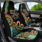 50 Years Of NAIDOC Car Seat Cover Strong and Proud Aboriginal Dot Painting No3