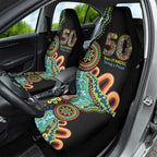 50 Years Of NAIDOC Car Seat Cover Strong and Proud Aboriginal Dot Painting No3