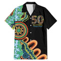 50 Years Of NAIDOC Family Matching Mermaid Dress and Hawaiian Shirt Strong and Proud Aboriginal Dot Painting No3
