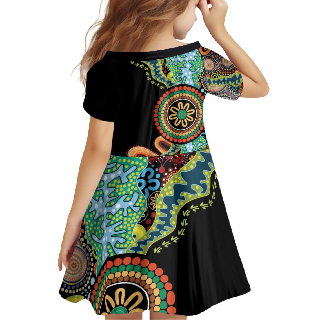 50 Years Of NAIDOC Family Matching Tank Maxi Dress and Hawaiian Shirt Strong and Proud Aboriginal Dot Painting No3