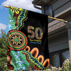 50 Years Of NAIDOC Garden Flag Strong and Proud Aboriginal Dot Painting No3