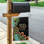 50 Years Of NAIDOC Garden Flag Strong and Proud Aboriginal Dot Painting No3